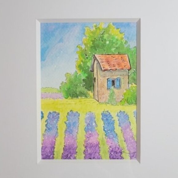LAH Other - Lavender Provence Framed Watercolor
